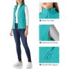 imageOutdoor Ventures Womens Fleece Vest Zip Up Lightweight Soft Running Vest Outerwear Sleeveless with PocketsAquamarine Blue