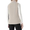 imageOutdoor Ventures Womens Fleece Vest Zip Up Lightweight Soft Running Vest Outerwear Sleeveless with PocketsBeige