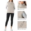 imageOutdoor Ventures Womens Fleece Vest Zip Up Lightweight Soft Running Vest Outerwear Sleeveless with PocketsBeige