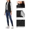 imageOutdoor Ventures Womens Fleece Vest Zip Up Lightweight Soft Running Vest Outerwear Sleeveless with PocketsBlack