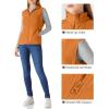 imageOutdoor Ventures Womens Fleece Vest Zip Up Lightweight Soft Running Vest Outerwear Sleeveless with PocketsBrown