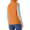 imageOutdoor Ventures Womens Fleece Vest Zip Up Lightweight Soft Running Vest Outerwear Sleeveless with PocketsBrown