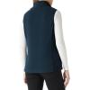 imageOutdoor Ventures Womens Fleece Vest Zip Up Lightweight Soft Running Vest Outerwear Sleeveless with PocketsDark Blue