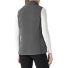 imageOutdoor Ventures Womens Fleece Vest Zip Up Lightweight Soft Running Vest Outerwear Sleeveless with PocketsDark Grey