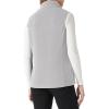 imageOutdoor Ventures Womens Fleece Vest Zip Up Lightweight Soft Running Vest Outerwear Sleeveless with PocketsLight Grey