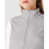 imageOutdoor Ventures Womens Fleece Vest Zip Up Lightweight Soft Running Vest Outerwear Sleeveless with PocketsLight Grey