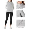 imageOutdoor Ventures Womens Fleece Vest Zip Up Lightweight Soft Running Vest Outerwear Sleeveless with PocketsLight Grey