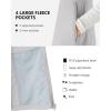 imageOutdoor Ventures Womens Fleece Vest Zip Up Lightweight Soft Running Vest Outerwear Sleeveless with PocketsLight Grey