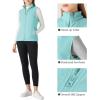 imageOutdoor Ventures Womens Fleece Vest Zip Up Lightweight Soft Running Vest Outerwear Sleeveless with PocketsMint Green