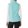 imageOutdoor Ventures Womens Fleece Vest Zip Up Lightweight Soft Running Vest Outerwear Sleeveless with PocketsMint Green