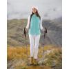 imageOutdoor Ventures Womens Fleece Vest Zip Up Lightweight Soft Running Vest Outerwear Sleeveless with PocketsMint Green