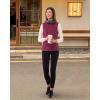 imageOutdoor Ventures Womens Fleece Vest Zip Up Lightweight Soft Running Vest Outerwear Sleeveless with PocketsWine