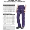 imageOutdoor Ventures Womens Idra Fleece Lined Hiking Pants Outdoor Softshell Waterproof Snow Pants Windproof Ski PantsPurple Melange