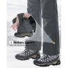 imageOutdoor Ventures Womens Sleek Waterproof Softshell Fleece Lined Ski Snow Insulated High Rise Hiking Pants with Bottom ZipperNew Dark Grey  Elastic Waistband