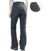 imageOutdoor Ventures Womens Sleek Waterproof Softshell Fleece Lined Ski Snow Insulated High Rise Hiking Pants with Bottom ZipperNew Dim Grey  Elastic Waistband