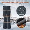 imageOutdoor Ventures Womens Sleek Waterproof Softshell Fleece Lined Ski Snow Insulated High Rise Hiking Pants with Bottom ZipperNew Dim Grey  Velcro Waistband