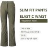 imageOutdoor Ventures Womens Sleek Waterproof Softshell Fleece Lined Ski Snow Insulated High Rise Hiking Pants with Bottom ZipperNew Olive Green  Elastic Waistband