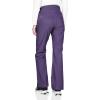 imageOutdoor Ventures Womens Sleek Waterproof Softshell Fleece Lined Ski Snow Insulated High Rise Hiking Pants with Bottom ZipperPurple Melange  Elastic Waistband