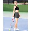 imageOutdoor Ventures Womens Tennis Skirts with Pockets Golf Skort Workout Athletic Running Hiking Skirts with ShortsGreyupgrade