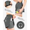 imageOutdoor Ventures Womens Tennis Skirts with Pockets Golf Skort Workout Athletic Running Hiking Skirts with ShortsGreyupgrade