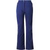 imageOutdoor Ventures Womens Sleek Waterproof Softshell Fleece Lined Ski Snow Insulated High Rise Hiking Pants with Bottom ZipperDark Blue Elastic Waistband