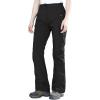 imageOutdoor Ventures Womens Sleek Waterproof Softshell Fleece Lined Ski Snow Insulated High Rise Hiking Pants with Bottom ZipperNew Black  Elastic Waistband
