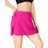 imageOutdoor Ventures Womens Tennis Skirts with Pockets Golf Skort Workout Athletic Running Hiking Skirts with ShortsPinkupgrade