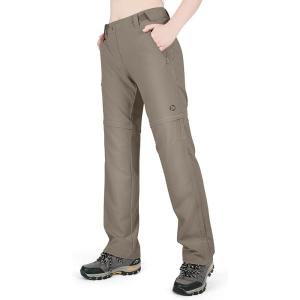 imageOutdoor Ventures Womens Convertible Pants Quick Dry Hiking ZipOff Pants Stretch Lightweight Cargo PantsFossil
