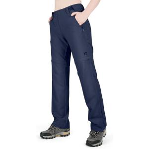 imageOutdoor Ventures Womens Convertible Pants Quick Dry Hiking ZipOff Pants Stretch Lightweight Cargo PantsNavy