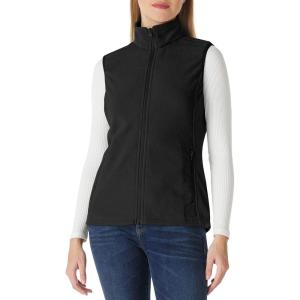 imageOutdoor Ventures Womens Fleece Vest Zip Up Lightweight Soft Running Vest Outerwear Sleeveless with PocketsBlack