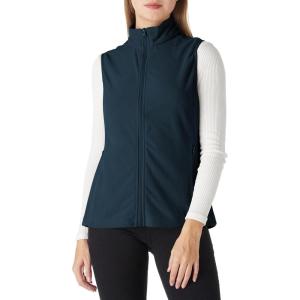 imageOutdoor Ventures Womens Fleece Vest Zip Up Lightweight Soft Running Vest Outerwear Sleeveless with PocketsDark Blue