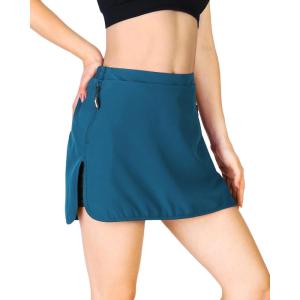 imageOutdoor Ventures Womens Tennis Skirts with Pockets Golf Skort Workout Athletic Running Hiking Skirts with ShortsBlueupgrade
