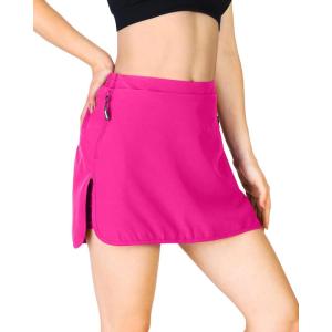 imageOutdoor Ventures Womens Tennis Skirts with Pockets Golf Skort Workout Athletic Running Hiking Skirts with ShortsPinkupgrade