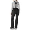 imageOutdoor Ventures Womens Ski Snow Bib Pants Warm Insulated Waterproof Snowboard Softshell Pants with Detachable BibBlack