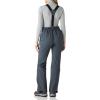 imageOutdoor Ventures Womens Ski Snow Bib Pants Warm Insulated Waterproof Snowboard Softshell Pants with Detachable BibDim Grey