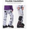 imageOutdoor Ventures Womens Ski Snow Bib Pants Warm Insulated Waterproof Snowboard Softshell Pants with Detachable BibFissure