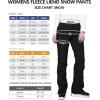 imageOutdoor Ventures Womens Snow Pants Waterproof Windproof Outdoor Fleece Lined Softshell Insulated Ski Pants with Boot GaitersBlack New Versione