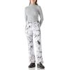 imageOutdoor Ventures Womens Snow Pants Waterproof Windproof Outdoor Fleece Lined Softshell Insulated Ski Pants with Boot GaitersFissure Grey New Versione