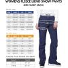 imageOutdoor Ventures Womens Snow Pants Waterproof Windproof Outdoor Fleece Lined Softshell Insulated Ski Pants with Boot GaitersNavy New Versione