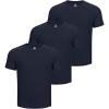 imageOutdoor Ventures Mens Workout Dry Fit T Shirts 3 Pack Quick Dry Active Short Sleeve Tee Shirts for Athletic Running GymNavy BlueNavy BlueNavy Blue