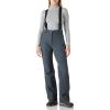 imageOutdoor Ventures Womens Ski Snow Bib Pants Warm Insulated Waterproof Snowboard Softshell Pants with Detachable BibDim Grey