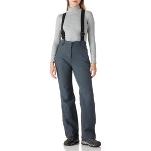 imageOutdoor Ventures Womens Ski Snow Bib Pants Warm Insulated Waterproof Snowboard Softshell Pants with Detachable BibDim Grey
