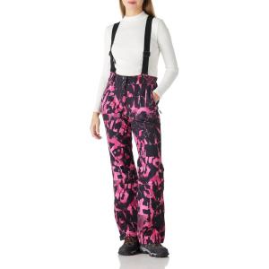 imageOutdoor Ventures Womens Ski Snow Bib Pants Warm Insulated Waterproof Snowboard Softshell Pants with Detachable BibRose Melange
