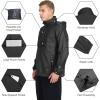 imageOutdoor Ventures Mens Lightweight Packable Pullover Hooded Rain Jacket Waterproof Windbreaker Raincoat Poncho Cycling Jacket