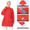 imageOutdoor Ventures Womens Lightweight Raincoat Waterproof Outdoor Windbreaker with Detachable Hood Trench Rain Jacket
