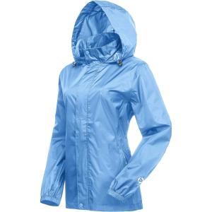 imageOutdoor Ventures Womens Lightweight Raincoat Packable Rain Jacket Waterproof Raincoat with Hood Active Outdoor Windbreaker