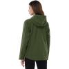 imageOutdoor Ventures Packable Rain Jacket Women Lightweight Waterproof Raincoat with Hood Cycling Bike JacketOlive
