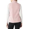 imageOutdoor Ventures Womens Fleece Vest Zip Up Lightweight Soft Running Vest Outerwear Sleeveless with PocketsPink