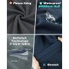 imageOutdoor Ventures Womens Hooded Lightweight Softshell Vest Windproof Fleece Lined Sleeveless Jacket for Golf Running TravelDark Blue