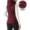 imageOutdoor Ventures Womens Hooded Lightweight Softshell Vest Windproof Fleece Lined Sleeveless Jacket for Golf Running TravelDark Red